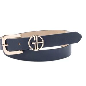 Gianni Bernini Navy Gold Belt